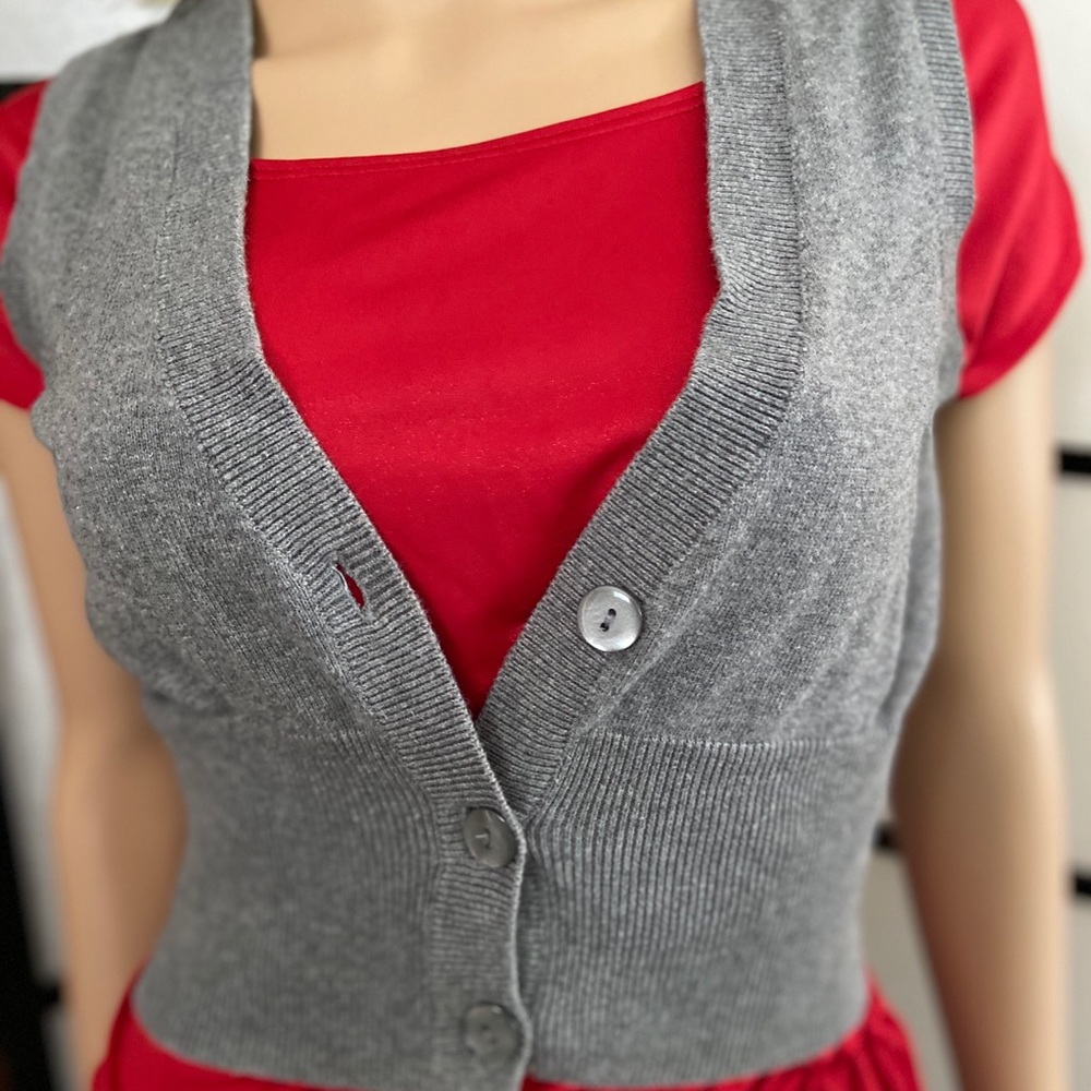 The Limited 3-button crop sweater vest